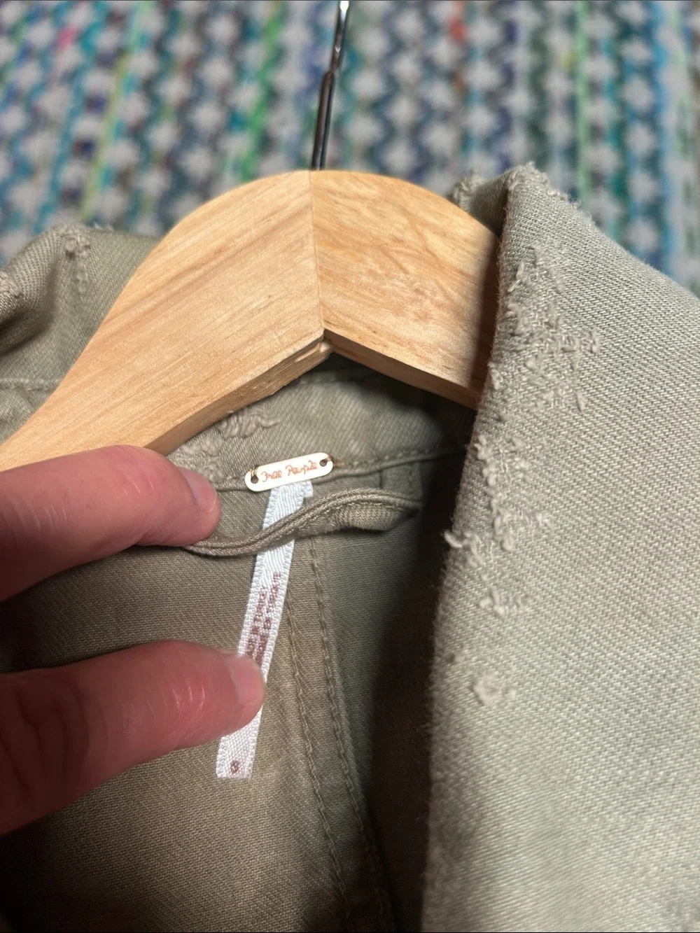 Free People Distressed Olive Utility Jacket - Women - Picture 5 of 5